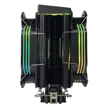 CPU hladnjak RAMPAGE OCTAGON C60 Black 57CFM 1800RPM 2x12cm ARGB AM5/LGA1700 Compatible Air Cooled CPU Fan, 38975