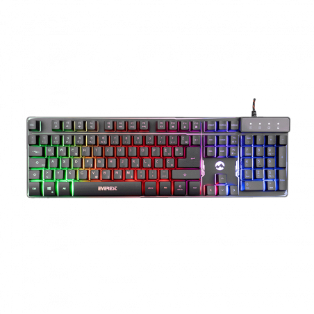 Tastatura gaming Everest KB-GX9 Black USB Rainbow Color Backlight, BiH layout, 35078