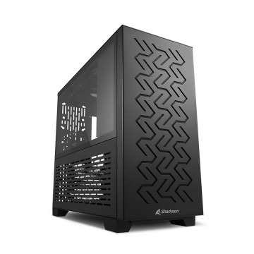 Kućište SHARKOON gaming, MS-Z1000 bk, black, ventilatori 1x80mm PWM, 3x120mm PWM, Micro-ATX