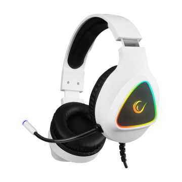 Slušalice sa mikrofonom gaming RAMPAGE M7 MONCHER white, RGB LED, USB 7.1