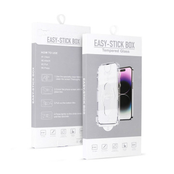 EASY-STICK KUTIJA S PUNIM LJEPILOM OD KALJENOG STAKLA ZA IPHONE 11 PRO MAX BLACK