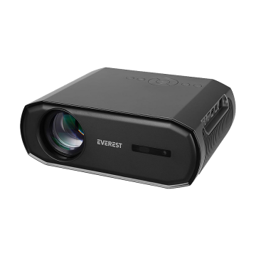 Projektor EVEREST PJ06 Grey/Black Auto Focus 1080P 9800 Lumens Android 9.0 4K Supported Full HD Projection Device with Tripod, 3