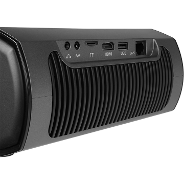 Projektor EVEREST PJ06 Grey/Black Auto Focus 1080P 9800 Lumens Android 9.0 4K Supported Full HD Projection Device with Tripod, 3