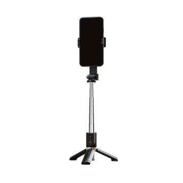 SELFIE STICK MINI – S ODVOJIVIM BLUETOOTH DALJINSKIM UPRAVLJAČEM I STATIVOM – P08 CRNI