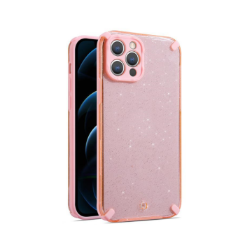 ZADNJA MASKA ARMOR GLITTER CASE ZA IPHONE 12 PRO MAX ROZE