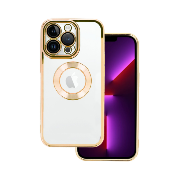 BEAUTY CLEAR CASE ZA IPHONE 13 PRO ZLATNA