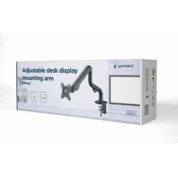 NOSAČ ZA MONITOR GEMBIRD MA-DA1-02, montaža na stol, (tilting), 17”-32”, up to 8 kg