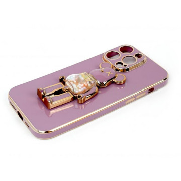 ZAŠTITNA MASKA TPU FRONDY BEAR IPHON 14 PRO PURPLE