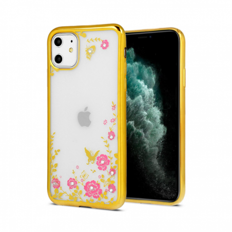 ZADNJA MASKA DIAMOND FLOWER ZA IPHONE 11 PRO ZLATNA