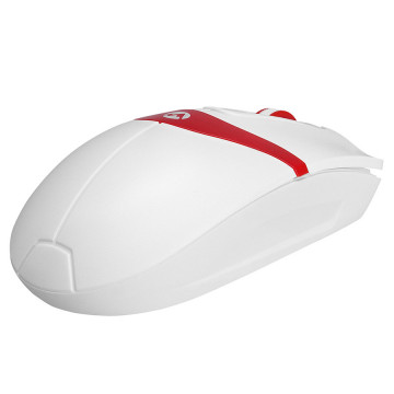 Miš Everest SM-220 USB White/Red 1200dpi 3D Optical, 36344