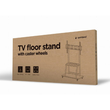 Nosač za TV na stalku sa točkovima GEMBIRD TVS-100F-01, 37″-100″