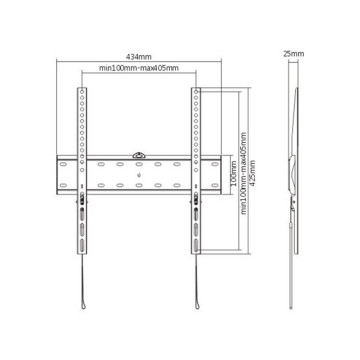 Zidni nosač GEMBIRD WM-55F-02 fiksni, 32”-55”