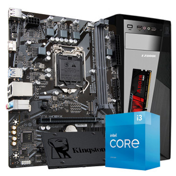 GNC OFFICE i3-10105 3.70GHz , MB H510, RAM 16 GB DDR4 SSD 480 GB, Kućište GNC + EZ Cool napojna 500W, NO OS, 2Y
