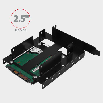 Adapter interni AXAGON RHD-P35 2×2,5″ HDD/SSD into PCI position, black