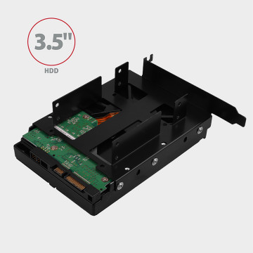 Adapter interni AXAGON RHD-P35 2×2,5″ HDD/SSD into PCI position, black