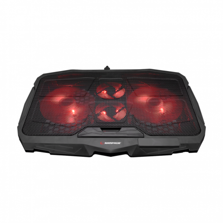 Postolje za notebook gaming RAMPAGE AD-RX34 X-FRAME black, 4 ventilatora, 35046