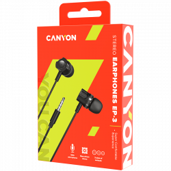 CANYON EP-3 slušalice sa mikrofonom, 1.2 m | Giga Informatika