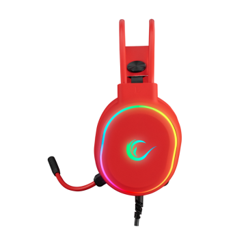 Slušalice sa mikrofonom gaming RAMPAGE ROGUE red, 7.1, PC/PS4/PS5, USB, RGB LED, 35132