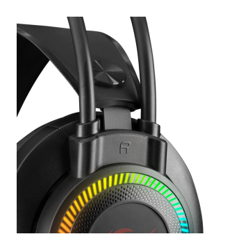 Slušalice sa mikrofonom gaming RAMPAGE RM-K27 X-JAMMER Rainbow RGB LED USB 3.5M PC – PS4-PS5-XBOX, 34516