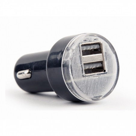 USB punjač za auto GEMBIRD, 2 porta 2,1A, black, EG-U2C2A-CAR-02