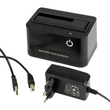 Postolje za externi 2,5″ i 3.5″ SATA HDD GEMBIRD, USB, black, HD32-U2S-5