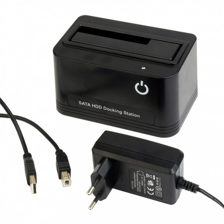 Postolje za externi 2,5″ i 3.5″ SATA HDD GEMBIRD, USB, black, HD32-U2S-5