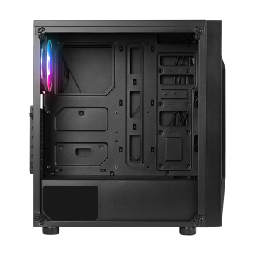 Kućište gaming RAMPAGE TRIANGLE, ATX, ventilatori 4x120mm, Auto RGB, glass, Mid-Tower, 38983