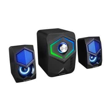 Zvučnici 2.1 gaming RAMPAGE RMS-175BT, 5W*2, Bluetooth, USB/microSD/FM, 36742