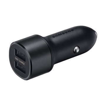 Auto punjač SAMSUNG ORG. Dual (Fast Charging Dual Port USB-A x2ea) Black EP-L1100NBEGWW
