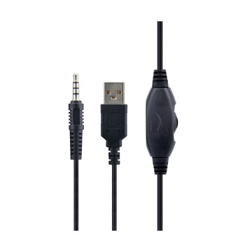 Slušalice sa mikrofonom GEMBIRD gaming RGB, volume control, matte black, PC, PS4, GHS-06