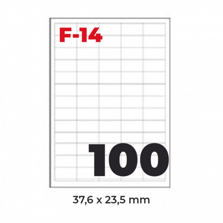 NALJEPNICA 37,6×23,5 FORNAX F-14 ,100/1