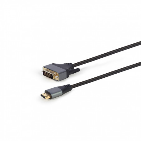 HDMI kabl, HDMI to DVI cable, “Premium Series”, 1.8 m,, GEMBIRD CC-HDMI-DVI-4K-6