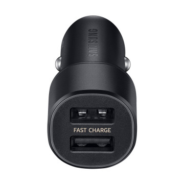 Auto punjač SAMSUNG ORG. Dual (Fast Charging Dual Port USB-A x2ea) Black EP-L1100NBEGWW