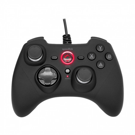 Game Pad SPEEDLINK RAIT Gamepad – for PC/PS3/Switch, rubber-black SL-650010-BK