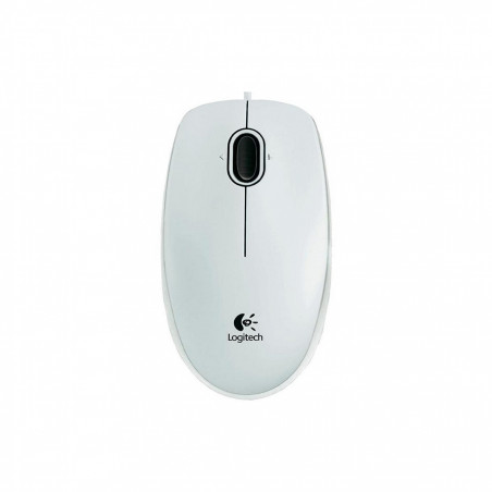 Miš LOGITECH B100, USB, optical, white, 910-003360