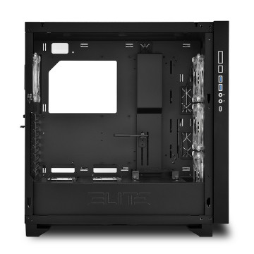 Kućište SHARKOON gaming, ELITE SHARK CA300T 4×120 mm Addressable RGB Fans, black, E-ATX