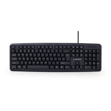 Tastatura GEMBIRD, KB-U-103, Standard keyboard, USB, US layout, black