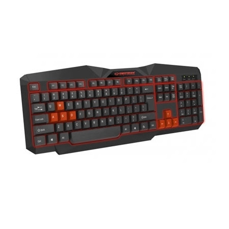 Tastatura gaming ESPERANZA TIRIONS, USB, illuminated, red, US layout, EGK201R