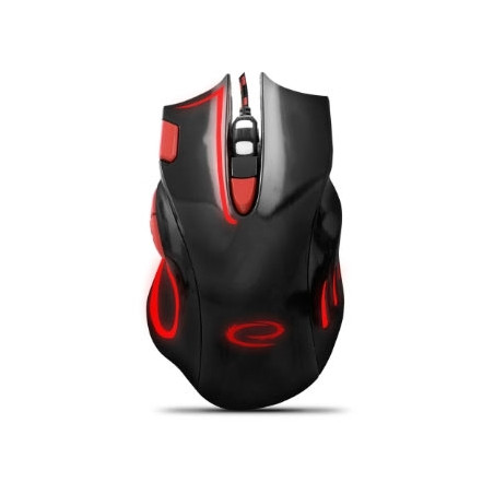 Miš ESPERANZA GAMING HAWK 7D MX401, BLACK-RED, 2400dpi, double-click, ergonomic, EGM401KR