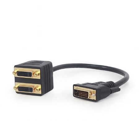 Video splitter DVI DVI-D male to dual DVI female 0,3m, GEMBIRD A-DVI-2DVI-01