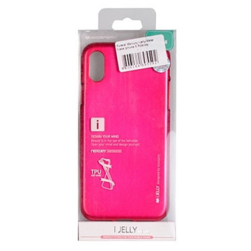 Zaštitna futrola Mercury i-Jelly metal case iPhone X rose gold