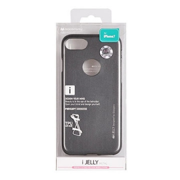 Zaštitna futrola Mercury i-Jelly metal case iPhone 7/8 gray