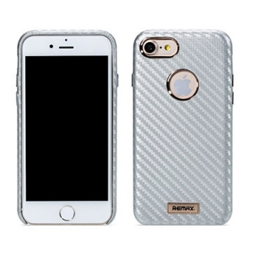 Zaštitna futrola Remax carbon case iPhone 7 silver