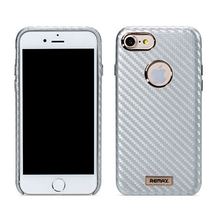 Zaštitna futrola Remax carbon case iPhone 7 silver