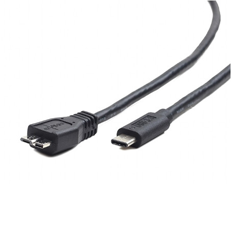 USB 3.0 kabal Type-C MicroBM/CM, 1m, BLACK, GEMBIRD CCP-USB3-mBMCM-1M