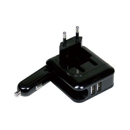 MEDIACOM Punjač Dual + auto punjač – M-USBCHCC2