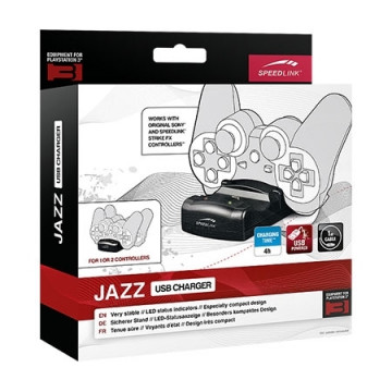 SPEEDLINK JAZZ stanica za punjenje dva PS3 gamepada, black SL-440001-BK