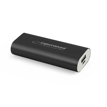 PowerBank ESPERANZA HADRON, 4400mAh, BLACK, EMP105K