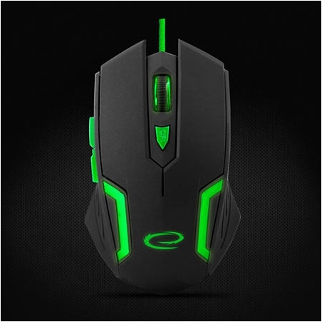 Miš ESPERANZA GAMING FIGHTER 6D MX205, GREEN, 2400dpi, ergonomic, EGM205G
