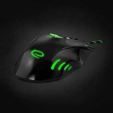 Miš ESPERANZA GAMING HAWK 7D MX401, BLACK-GREEN, 2400dpi, double-click, ergonomic, EGM401KG